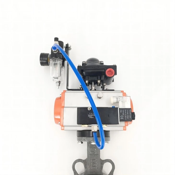 Pneumatic Wafer Type Cast Steel Butterfly Valve